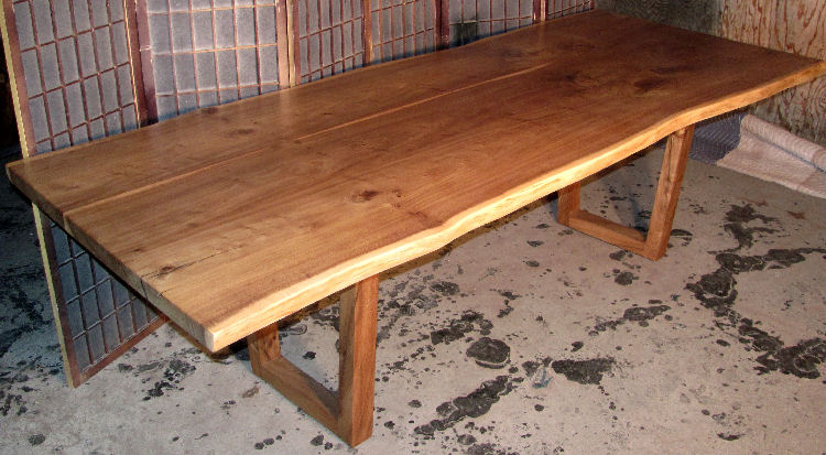 Elm Dining Table with Elm Legs