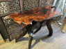 redwood burl table custom furniture