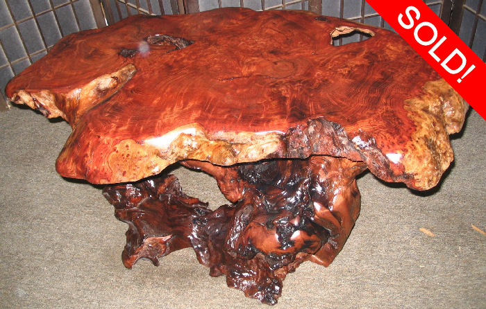 Redwood Burl Table