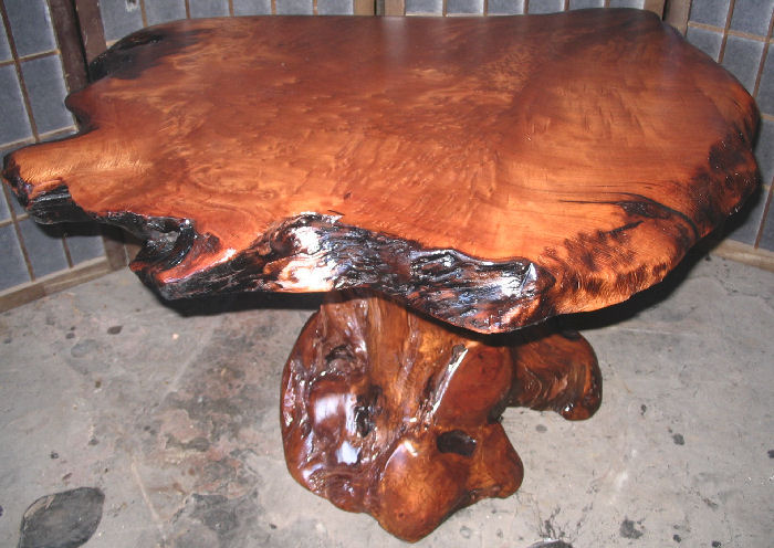 Redwood Burl End Table -SOLD!